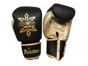 Personalized Boxing Gloves : KNGCUST-401 Black