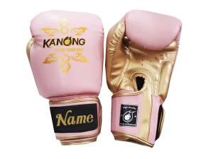 Personalized Boxing Gloves : KNGCUST-403 Pink