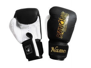 Personalized Boxing Gloves : KNGCUST-411 Black