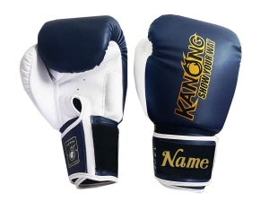 Personalized Boxing Gloves : KNGCUST-413 Navy