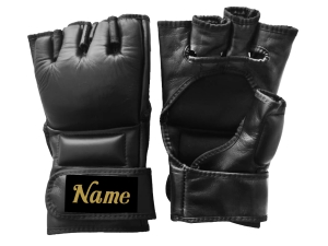 Personalized MMA Gloves : KNGCUST-MMA-Black