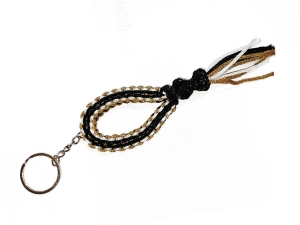 Kanong Mongkol HeadBand Keyring : White/Black/Gold