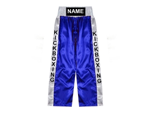 Custom made kickboxing pants : KNPANTS-001-blue