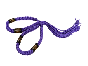 Muay Thai Headband and Arm bands Set :  Thai Style Purple