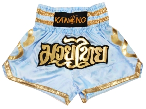 Kanong Kids Muay Thai Kick Boxing Shorts : KNS-121-LightBlue