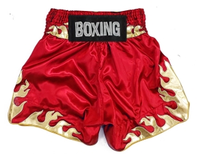 Custom Boxing Shorts : KNBSH-038-Red