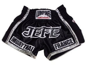 Customized Muay Thai Boxing Shorts : KNSCUST-1244-Black