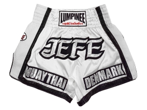 Customized Muay Thai Boxing Shorts : KNSCUST-1244-White