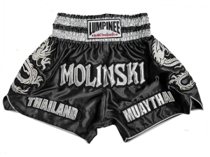 Customized Muay Thai Boxing Shorts : KNSCUST-1251-Black